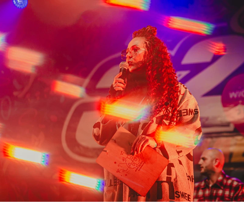 Wigilie Miejskie i WOŚP widok na scenę